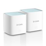 D-Link M15 | WiFi 6 Speed 1500 Mbps | Pack of 2 - Covers Upto 4000 Sq. Ft.| Dual Band | Gigabit Port |AI Powered Mesh Router |Seamless Whole Home |MTCTE Certified
