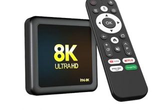 4K Ultra HD Android TV Box Voice Remote Dual USB WiFi & Bluetooth Streaming Box (8/128 GB)