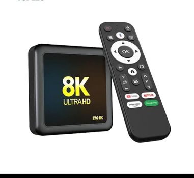4K Ultra HD Android TV Box Voice Remote Dual USB WiFi & Bluetooth Streaming Box (8/128 GB)