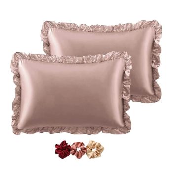 Ruffle Satin Pillowcase for Hair and Skin