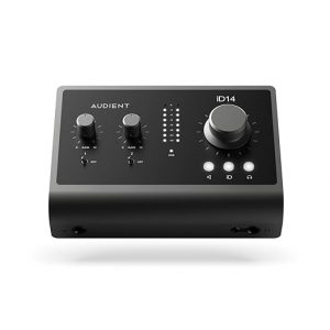 Audient iD14 (MKII) 10in/6out High-Performance USB 3.0 Audio Interface with 2 Audient Preamps, Dual Headphone Outputs, 4 Line Outputs, ADAT Input, Monitor Controls & Free Software Bundle - Mac/Win/iOS 