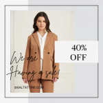 Salt-Attire-Get Flat 40% Off on Sloane Double Breasted Tweed Blazer