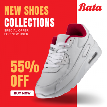 Bata Onlline Exclusive Offer 55%Off for New User