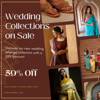 Jamso Coupon Code| Get 59% Off Evergreen Jacquard Silk Lehenga Choli