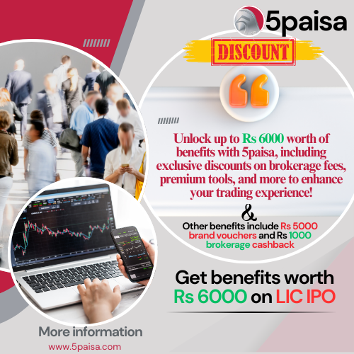 5paisa Get up to Rs 6000 Worth Of Benefits