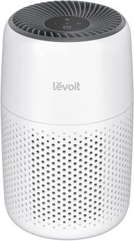LEVOIT Core Mini Air Purifier For Coverage Area 183 Sq Ft, H13 Truehepa Filter, Remove 99.97% Dust, Smoke, & Pollen, With Fragrance Sponge, (2 Years Warranty), White