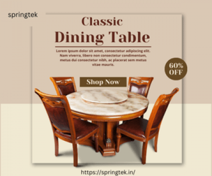 Springtek Living Room Furniture – Flat 60% Off On Dining Table, Sofa Sets, Tables & Chairs