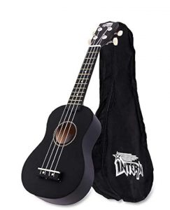 INTERN SOPRANO 21" UKULELE WITH BAG (BLACK)