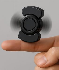 IN-IMAGINE Fidget Slider for Stress Relief, for Focus Enhancement and Relaxation Black Stress Relief Fidget Toy Adults with Smooth Quiet Operation Ideal 