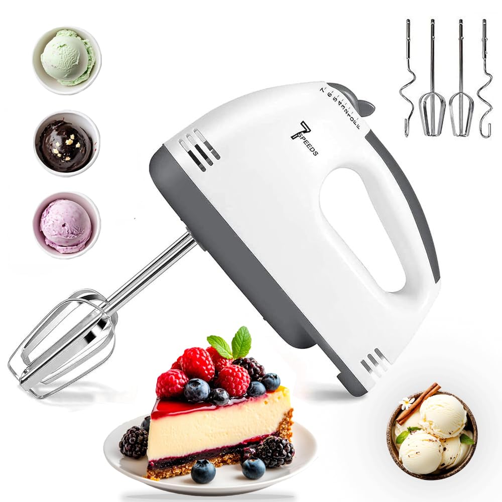 260 Watt Hand Blender Mixer Electric Egg Beater For Cake Making and Beater For Whipping Cream Beater For Mix Cream Beater For Kitchen With 7 Speed