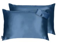 Mulberry Silk Pillow Cover Set of 2 with Sleeping Eye Mask 