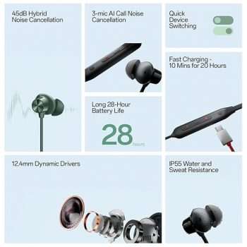 OnePlus Bullets Wireless Z2 ANC Bluetooth in Ear