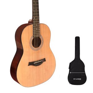 Kadence Acoustica A311 36" Spruce Wood Acoustic Guitar, Rosewood fretboard, Travel guitar medium size, with bag and learning course (36" Travel Guitar).