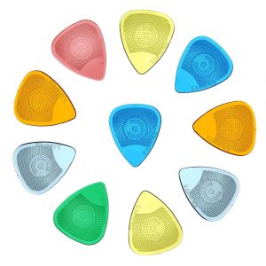 Kadence 10-Piece Guitar Picks (mixed gauges, anti-slip)