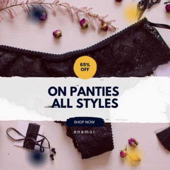 65% off on panties
