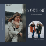 ONLY- Upto 65% off winter jackets!