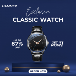 Hammer – Flat 67% OFF On Robust Smartwatch