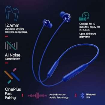 OnePlus Bullets Z2 Bluetooth Wireless in Ear Earphones