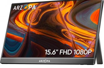ARZOPA 15.6” FHD 1080P Portable Monitor with Kickstand,60Hz Ultra-Slim Portable Laptop Monitor off-56%coupon codes updated discount list on amazon