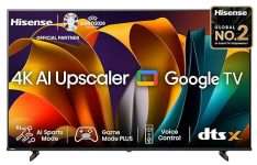 Hisense 164 cm E6N Series 4K Ultra HD Smart LED Google TV 38% OFF Coupon Code