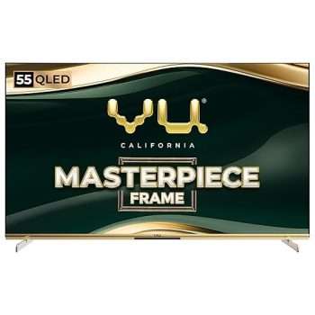 Vu 139cm (55 inches) Masterpiece Frame Series 4K QLED TV 23% OFF Coupon Code