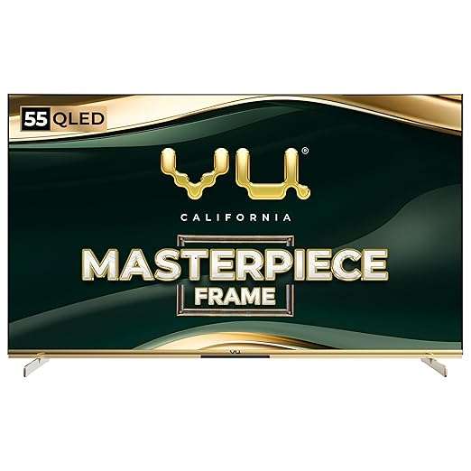 Vu 139cm (55 inches) Masterpiece Frame Series 4K QLED TV