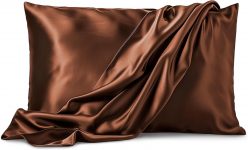 Satin Silk Solid Pillow Premium 600 TC Pillowcases for Hair & Skin