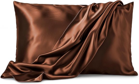 Satin Silk Solid Pillow Premium 600 TC Pillowcases for Hair & Skin