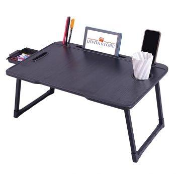 DIVIJA STORE Foldable Wooden Laptop Table Upto 62% OFF Coupon Code & Updated Discount List On Amazon