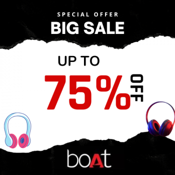 Boat KNOCKOUT sale get upto 75% Off