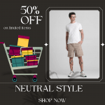 Jack & Jones Khaki Cargo Shorts - 50% Off on Slim Fit Style!