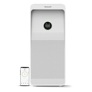 Honeywell Air Purifier For Home,4 Stage Filtration,Covers 1085sq.ft,PM 2.5 Level Display,with WIFI & ALEXA,H13 HEPA & Activated Carbon Filter,Removes 99.99% Pollutants,Micro Allergens-Air Touch U1 