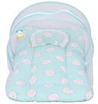 New Born Baby Bedding Set Cotton Mattress with Mosquito Net