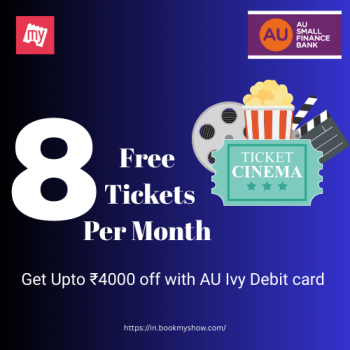 BookMyShow-Get 8 Free Tickets Per Month