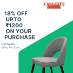 Pepperfry - Get FLAT 18% off upto ₹1,200 on your purchase