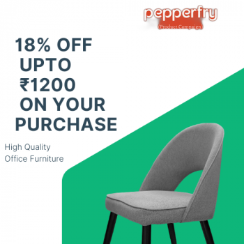 Pepperfry - Get FLAT 18% off upto ₹1,200 on your purchase