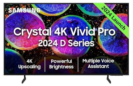 Samsung 163 cm D Series Crystal 4K Vivid Pro Ultra HD Smart LED TV 34% OFF Coupon Code
