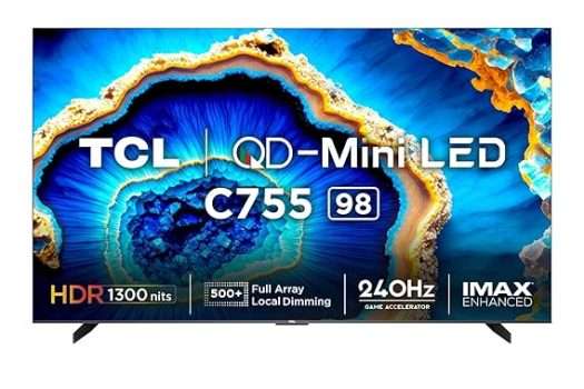 TCL 248 cm (98 inches) 4K Ultra HD Smart QD-Mini LED Google TV 50% OFF Coupon Code