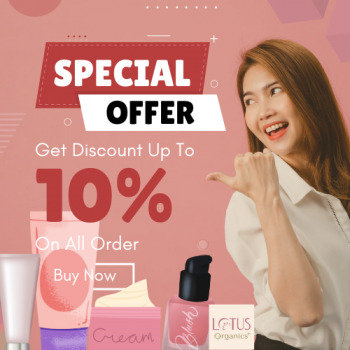 Lotus Organics Code : Avail 10% Off on all order