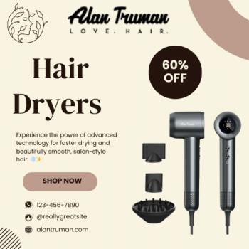 "Alan truman - Flat 60% off on Hair Dryers "