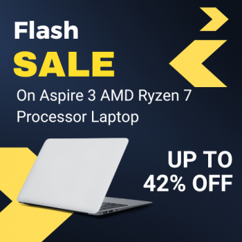 Acer – Get 42% OFF on Aspire 3 AMD Ryzen 7 Processor Laptop