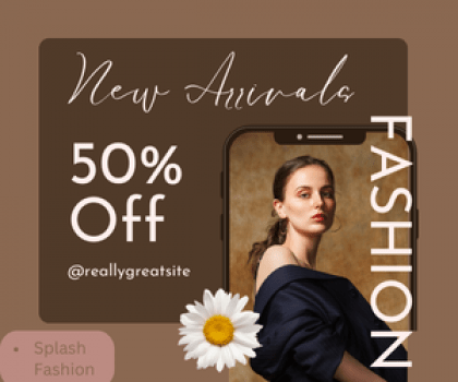 Splash Fashion - 50% OFF ON New Arrivals + Extra 20% OFF