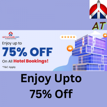 Akbar Travels - Enjoy Upto 75% Off On All Hotel Bookings !