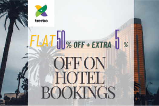 TREEBO HOTELS 50% Off + Extra 5% Off On Hotel Bookings