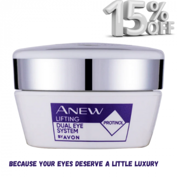 Avon-Get 15% Off with ANEW Lifting Dual Eye System.