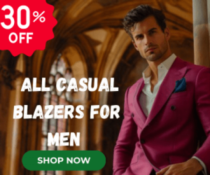 All Casual Blazers For Men at discount 30% off.