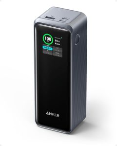 Anker Prime 27,650mAh 250W Power Bank – Ultimate 3-Port Fast Charging for Laptops, Tablets & Smartphones