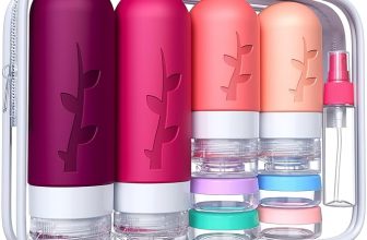 18-Pack TSA Approved Silicone Travel Bottles – Leak-Proof Toiletry Set