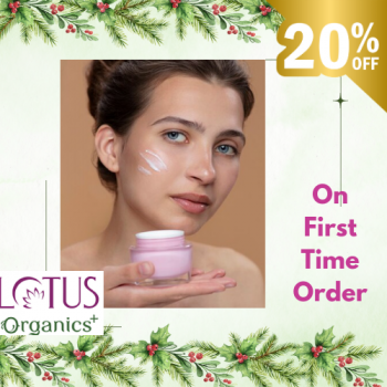 Lotus Organic Get Upto Extra 20% Off on First Time User