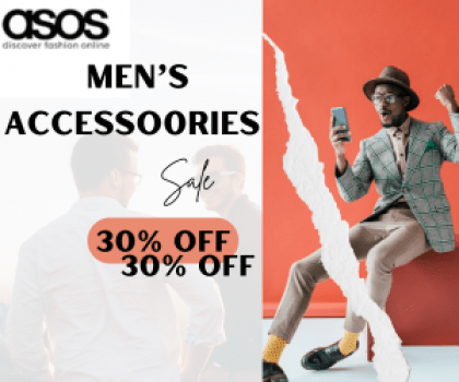 Asos men's accessories Get Upto 30%OFF